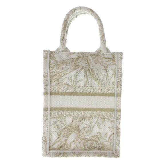 Dior Book Tote Mini Phone Bag Ivory Gold - Picture 3 of 14
